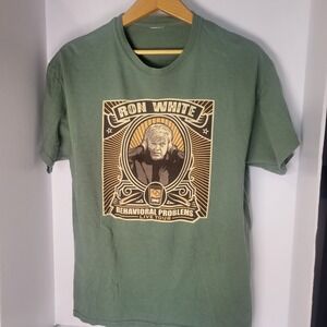Ron White Behavioral Problems Live Tour T-Shirt Green Mens Large Graphic Tee